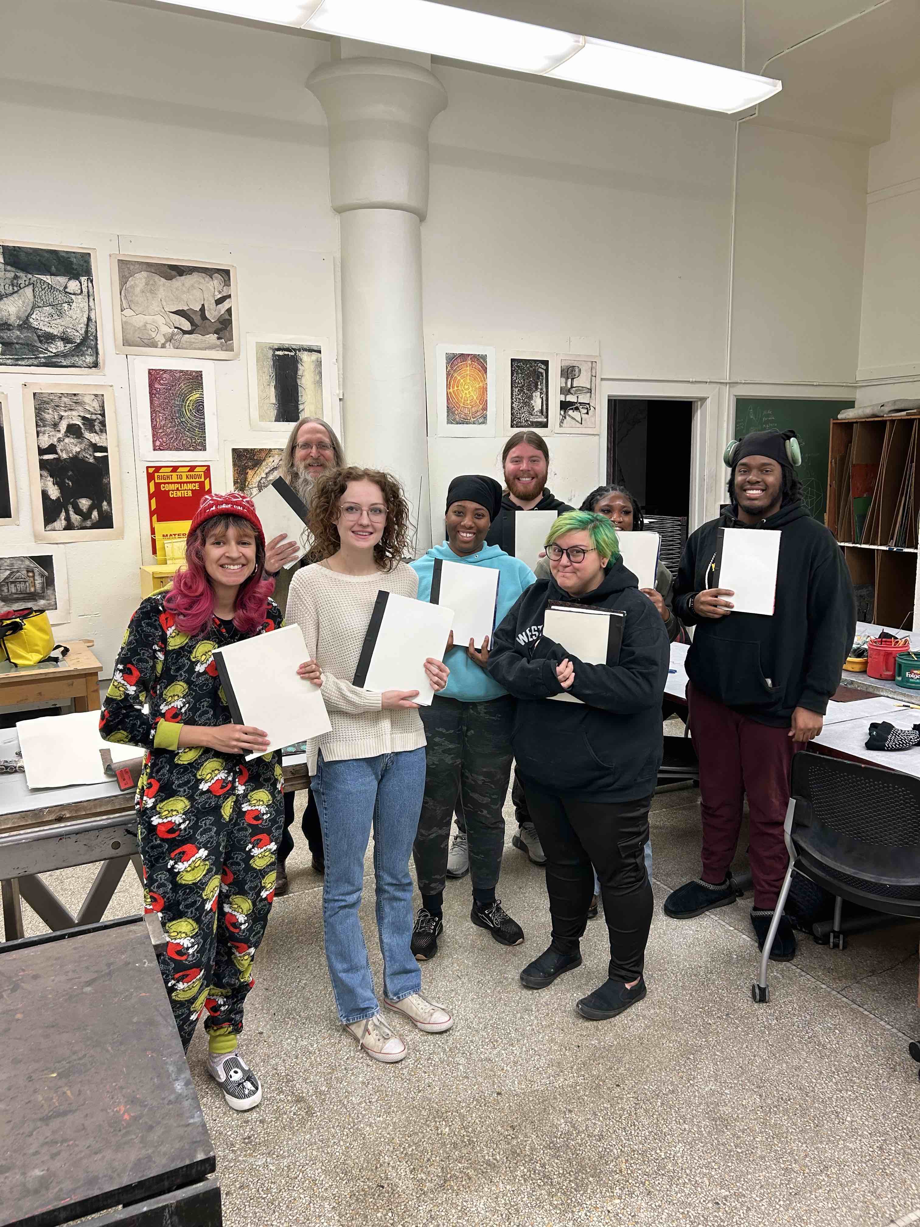 English 328 Students Write and Bind Commonplace Books